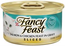 פנסי פיסט - Fancy Feast פרוסות סלמון ועוף ברוטב ביג פט